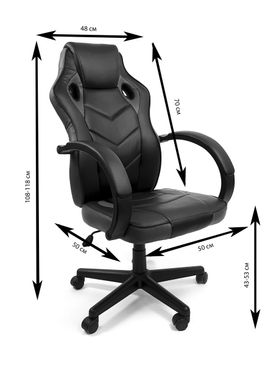 Крісло офісне комп'ютерне 7F Racer Evo, сині 22600077 фото