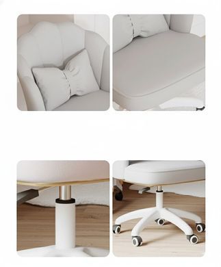 Детское вращающееся кресло JUST SIT BUENO, велюр, серое 20201077 фото