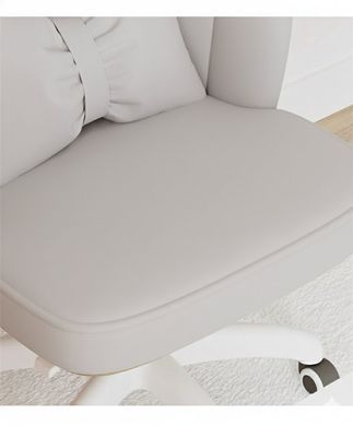 Детское вращающееся кресло JUST SIT BUENO, велюр, серое 20201077 фото