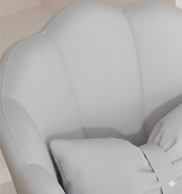 Детское вращающееся кресло JUST SIT BUENO, велюр, серое 20201077 фото