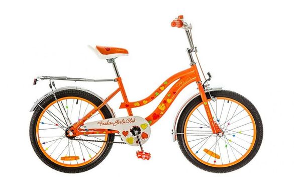 Велосипед 20 Formula FLOWER 14G рама-13 St помаранчевий з багажником зад St, з крилом St 2017 1890271 фото