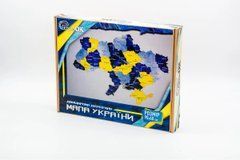 Деревянный пазл Карта Украины сине-желтая 60х90 см 60906 20501795 фото