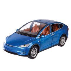 Машинка інерційна "Tesla Model X" Автопром 7574A, 1:22 (Синій) 21304438 фото