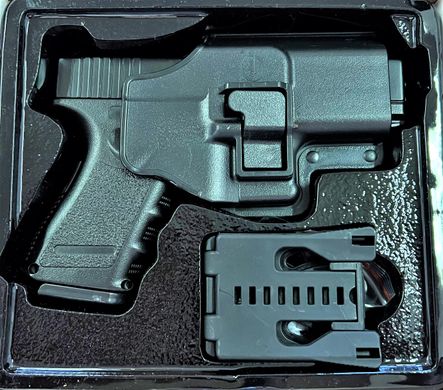 G15+Страйкбольний Пістолет Galaxy Glock 17 метал з кобурою чорний 20500964 фото
