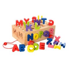 Деревянная игрушка Сортер MD 2422 каталка (Буквы) 21307561 фото
