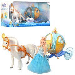 Игровой набор карета с лошадью и куклой типа Барби 258A на батарейках 21303889 фото