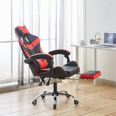 Крісло геймерське Bonro BN-810 червоне з підставкою для ніг 7000561 фото