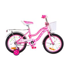 Велосипед 16 Formula FLOWER 14G рама-10 St розовый с багажником зад St, с крылом St 2018 1890277 фото