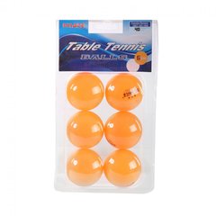 Набор теннисных мячей E33347 6 шт 40 мм (Оранжевый) 21307612 фото