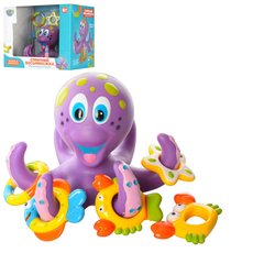 Детская игрушка для купания Осьминог AQ 0001 с кольцебросом 21301270 фото