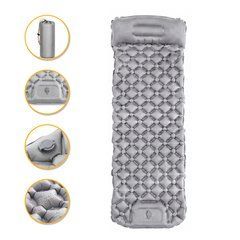 Надувний туристичний килимок-матрац LEOBRO Air Mat 190 &times; 60 см Grey (LB-1094) 22500164 фото