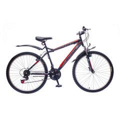 Велосипед 29 Discovery TREK AM 14G Vbr рама-21 St красно-черно-белый (м) с крылом Pl 2017 1890058 фото