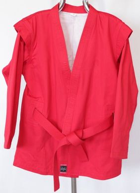 Куртка Самбо ЧЕРВОНА саржа (гладка тканина), нар. 40/зріст 152 1640423 фото