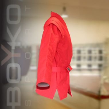 Куртка Самбо КРАСНАЯ саржа (гладкая ткань), р. 40/рост 152 1640423 фото