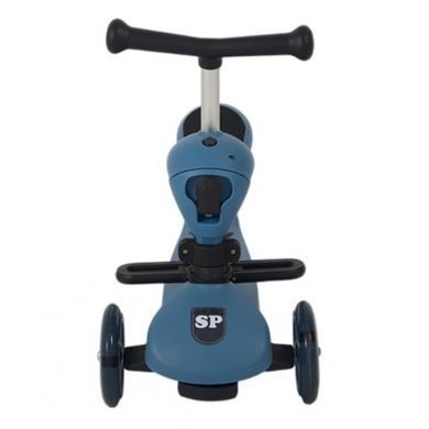 Детский трёхколёсный самокат 2в1 Spoko SP-322 синий 7001291 фото