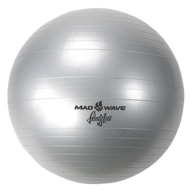 Мяч для фитнеса Mad Wave Antiburst, 22 серый 55, М131101220 1450019 фото