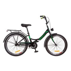 Велосипед 24 Formula SMART 14G Vbr рама-15 St черно-зелен. с багажником зад St, с крылом St, с фонарём 2018 1890330 фото