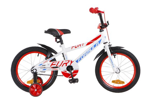 Велосипед 16 Formula FURY 14G рама-8,5 St біло-синій з помаранчевим з крилом Pl 2018 1890278 фото