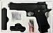 G6A Страйкбольный пистолет Galaxy Colt M1911 Hi-Capa с глушителем и прицелом металл черный 20500115 фото 2