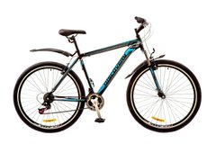 Велосипед 29 Discovery TREK AM 14G Vbr рама-21 St черно-сине-серый с крылом Pl 2017 1890060 фото