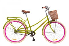 Велосипед 28 Dorozhnik COMFORT FEMALE 14G рама-19,5 St салатный (м) с багажником зад St, с крылом St, с корзиной Pl 2018 1890433 фото