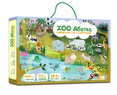 Детская обучающая игра с многоразовыми наклейками "ZOO Абетка" (КП-005) KP-005 на укр. языке 21305369 фото