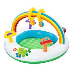 Дитячий надувний басейн BW 52239 з аркою та іграшками 21300322 фото