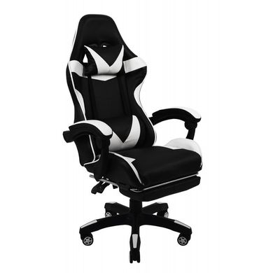 Крісло геймерське Bonro B-810 біле з підставкою для ніг 7000251 фото