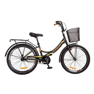 Велосипед 24 Formula SMART 14G Vbr рама-15 St чорно-жовтогарячий (м) з багажником зад St, з крилом St, з кошиком St 2018 1890331 фото