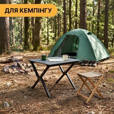 Раскладной туристический стол LEOBRO Camp Black M (LB-1066) 22500166 фото