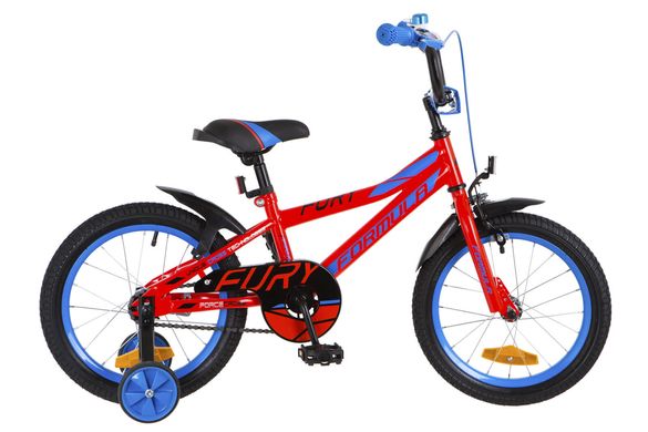 Велосипед 16 Formula FURY 14G рама-8,5 St красно-синий с крылом Pl 2018 1890279 фото