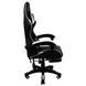 Кресло геймерское Bonro B-810 белое с подставкой для ног 7000251 фото 3
