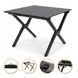 Раскладной туристический стол LEOBRO Camp Black M (LB-1066) 22500166 фото 2
