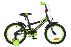 Велосипед 16 Formula FURY 14G рама-8,5 St черно-зеленый с красным (м) с крылом Pl 2018 1890280 фото