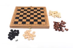 Деревянные Шахматы S3023 с шашками и нардами 21305420 фото