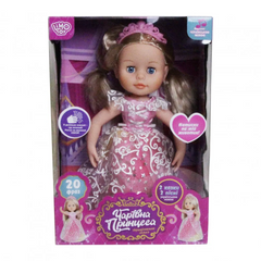 Интерактивная кукла Принцесса M 4300 на укр. языке (Бело-Розовое платье) 21303943 фото