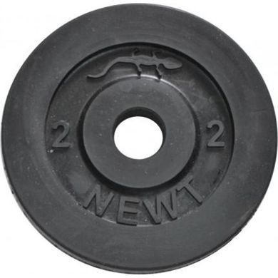 Диск стальной обрезиненный newt home 2 кг, диаметр - 30 мм 580655 фото
