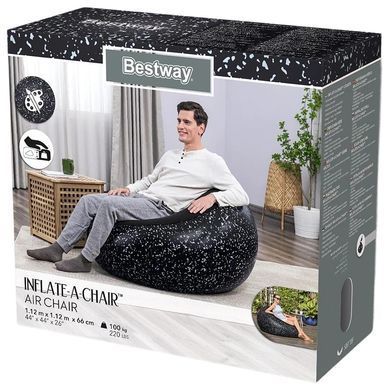Надувное кресло Bestway 75153, 112&times;112&times;66 см 20502258 фото