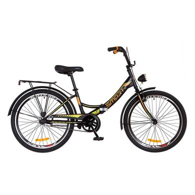 Велосипед 24 Formula SMART 14G Vbr рама-15 St чорно-жовтогарячий (м) з багажником зад St, з крилом St, з ліхтарем 2018 1890332 фото