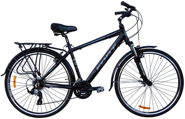 Велосипед городской мужской Fort Travel 28 Цвет: черно-серый 580267 фото