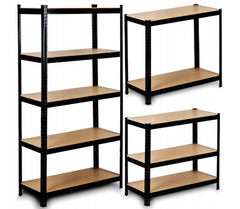 Стеллаж LEOBRO черный 180 &times; 90 &times; 40 см, 265 кг/полка, 5 полок (LB-R265-BLK) 22500118 фото