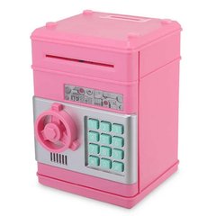 Дитяча скарбничка-сейф з кодом MK 4524 з купюроприймачем (Рожевий) 21307853 фото