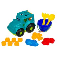 Детский сортер-трактор "Кузнечик" №3 C0343 с набором для песочницы 21301724 фото