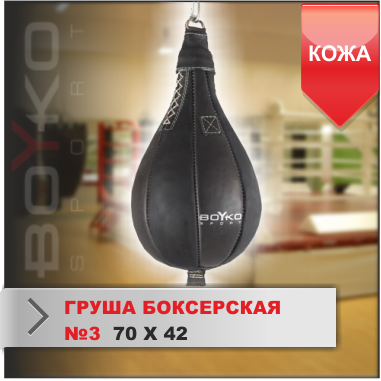 Груша боксёрская 3, кожа 1640126 фото