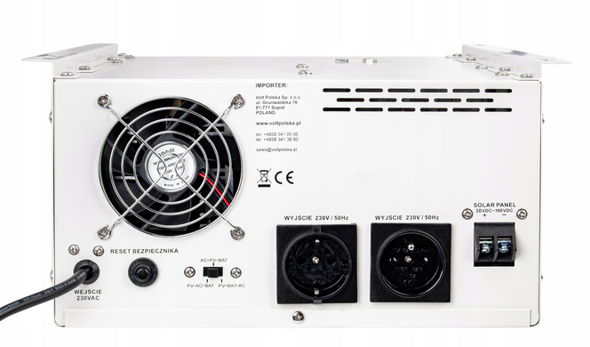 Гибридный ИБП/инвертор Volt Polska SINUS PRO 2000 S 24/230V 1400/2000W + 40A MPPT 100V (3SPS200024) 22500270 фото