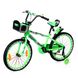 Велосипед двухколесный 20д 2086-20 салатовый со светящейся рамой и корзинкой 20500017 фото 1