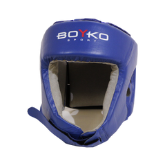 Шлем боксерский 1 (XL) открыт синий, кожзам 1640328 фото