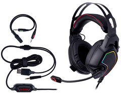 Компьютерная аудиогарнитура Tracer GAMEZONE Raptor V2 RGB (TRASLU46464) 22500321 фото
