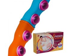 Обруч масажний Health Hoop 2,0 кг Passion S (пластик, 6 секцій, d-90см) 1450376 фото