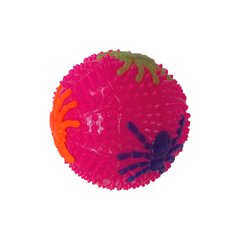 Гумовий М'яч стрибун "Павук" Bambi C50340 зі світлом (Рожевий) 21306838 фото